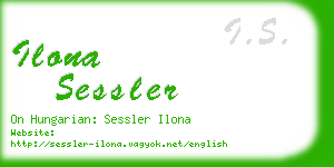 ilona sessler business card